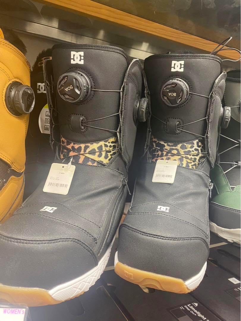 DC スノーボードブーツ 女性用 ブラック/レオパード DC スノーボード